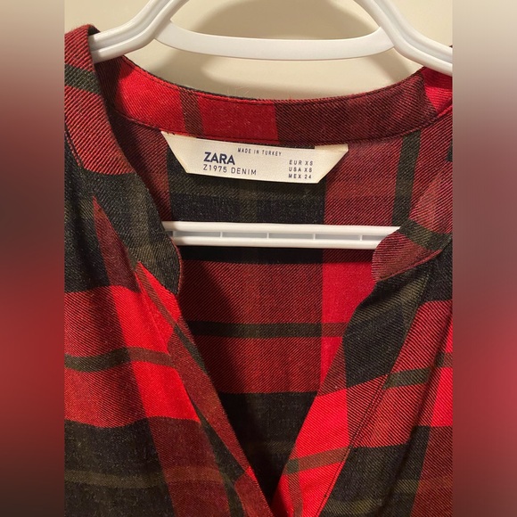 Plaid Zara Dress Size XS - Picture 3 of 3